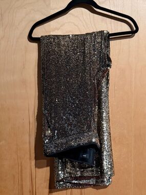 Express Gold Sequin Pants